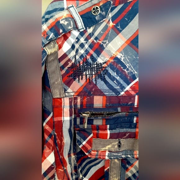 Affliction Black Premium LIMITED EDITION Flannel Long Sleeve Button Down. - Picture 9 of 15